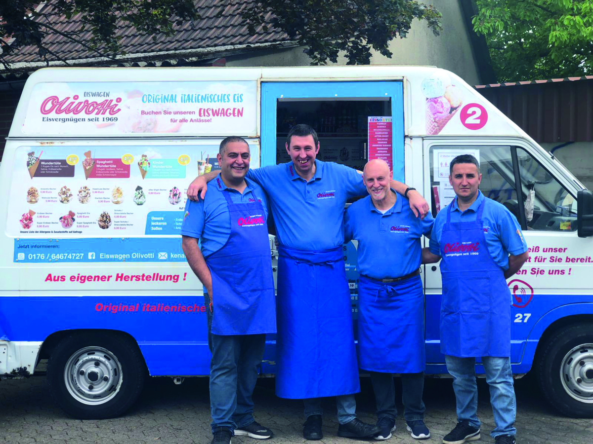 Business: Team vom Eiswagen Olivotti ist im gesamten Mühlenkreis unterwegs  - news - Das Magazin